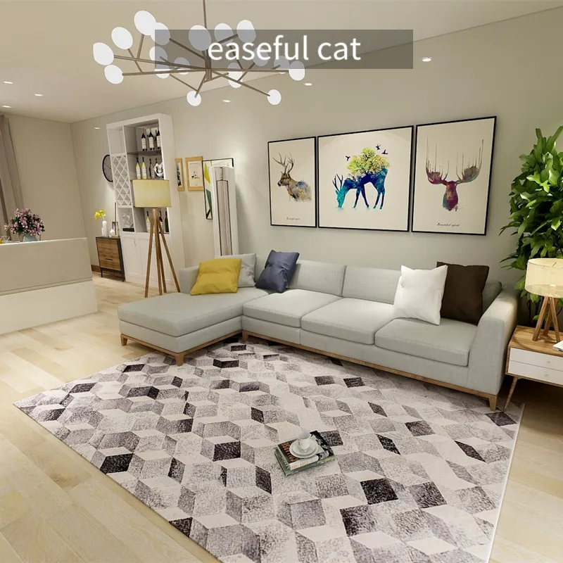 200*290 см Современная гостиная, ковер, диван, спальня, ковер, светильник и роскошный