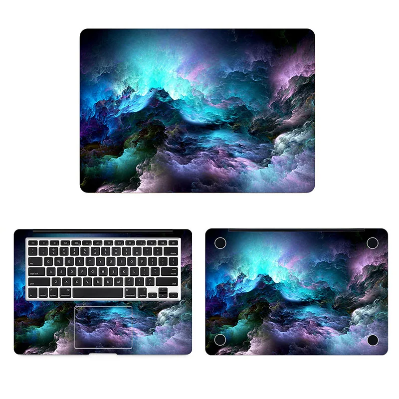 Фэнтези Аврора Borealis Ноутбук наклейка полное покрытие кожи для Macbook Pro Air retina 11 12 13 15 дюймов Mac книга Ноутбук наклейка - Color: ACD side