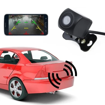 

Black Wireless WiFi Car Backup Reverse Camera For IPhone IOS Android C2