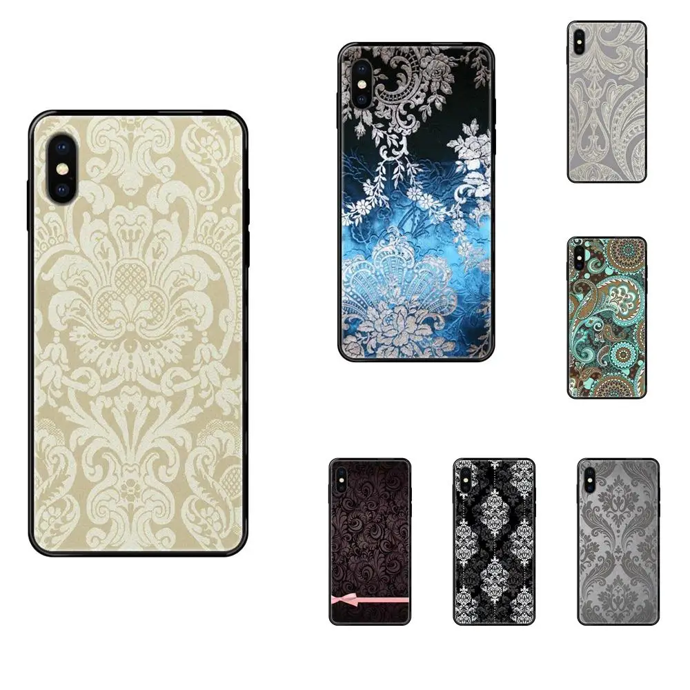 Vintage Damask Flower Pattern TPU Call Box For Redmi 3S 4X 4A 5 5A 6 6A 7 7A 8 8A 8T 9 9A K20 K30 S2 Y2 Pro Plus Ultra | Мобильные