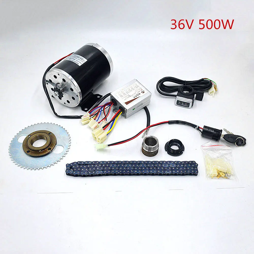36V 500W B 24-48 в 500-1000 Вт Электрический скутер мотор электрический велосипедный ремень привод MY1020 высокоскоростной ремень мотор электрический скутер конверсионный комплект - Цвет: 36V 500W B