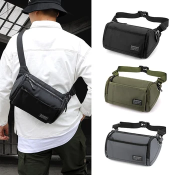 

Men Nylon Waist Pack Top Quality Waterproof Waist Bags For Man Fashion Belt Bag Multi-function Fanny Pack Male Chest Bags Pocket