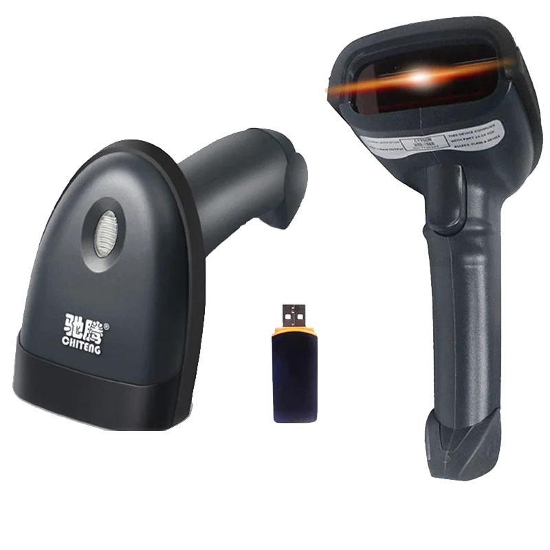 

Portable POS Wireless Laser Barcode Scanner Long Range Cordless Bar Code Reader For Supermarket and Warehouse - CT980N