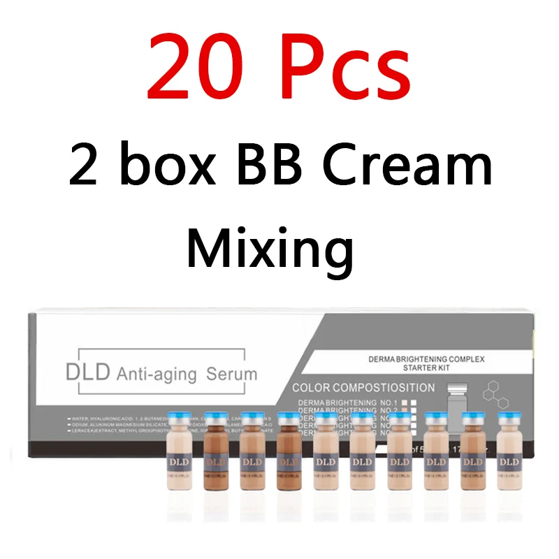 20pcs bb cream mix Горячая корейская косметика для отбеливания сыворотка BB крем светящаяся Meso осветляющая сыворотка для отбеливания акне антивозрастной BB Крем Сыворотка жидкая - Цвет: 20pcs bb cream mix