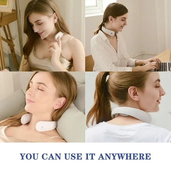 

Intelligent Neck Massager With Heating Function Bluetooth 5.0 Smart Electric Health Care Relaxation Cervical Spine Massager