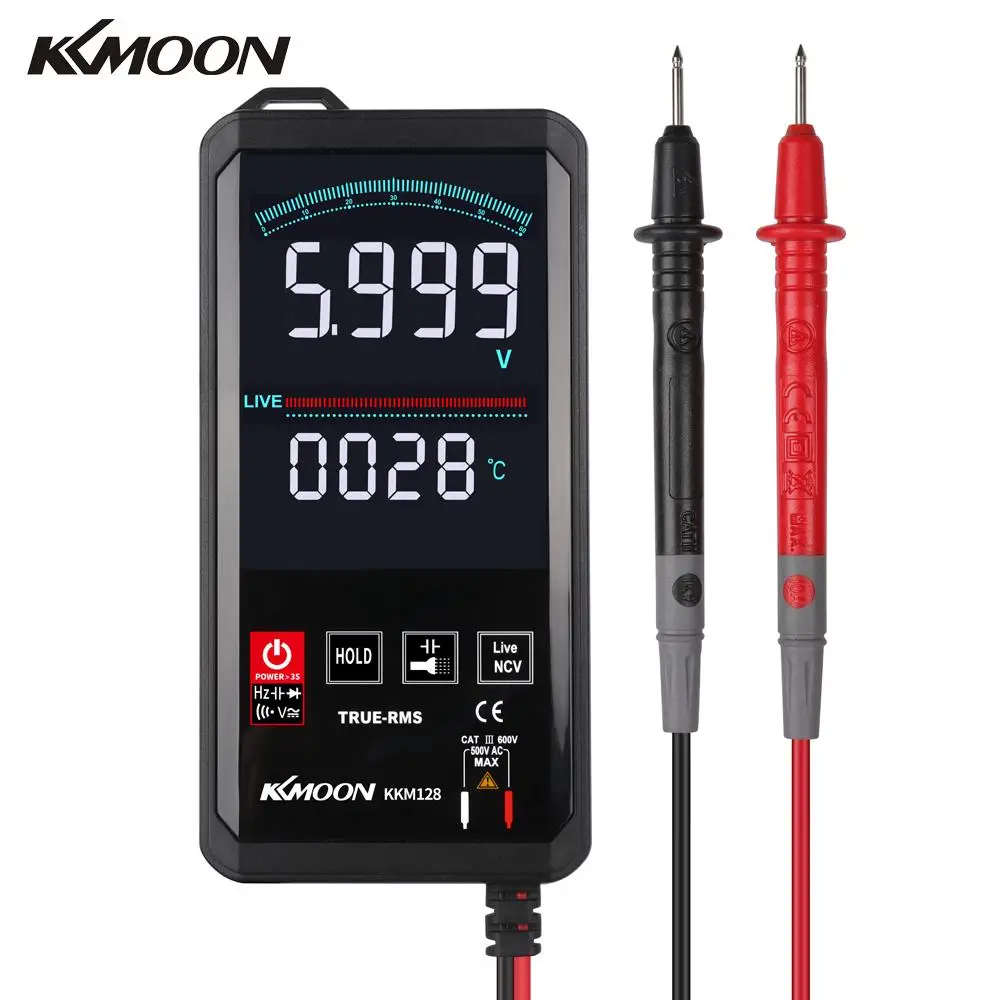 Профессиональный ультратонкий цифровой мультиметр KKmoon KKM128 6000 отсчетов