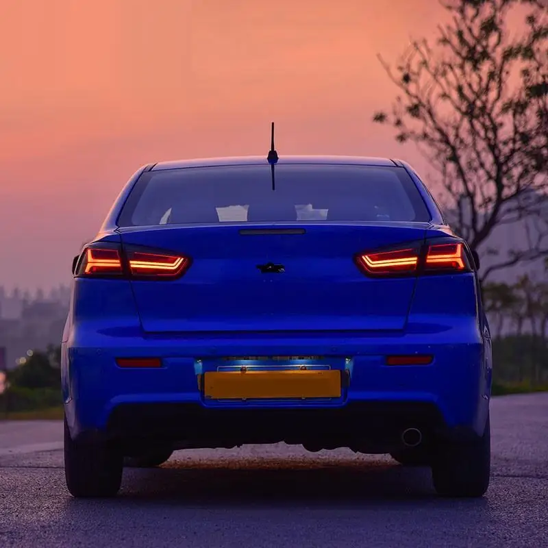 Automovil Luces Led Para Авто Стайлинг дневные ходовые фары Задние Автомобильные фары в сборе 17 18 для Mitsubishi Lancer-ex