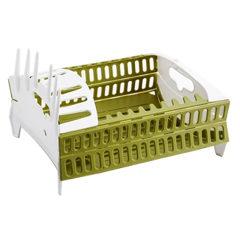 

Foldable Dish Rack Kitchen Storage Holder Drainer Bowl Tableware Plate Cup Drying Rack Home Dinnerware Shelf