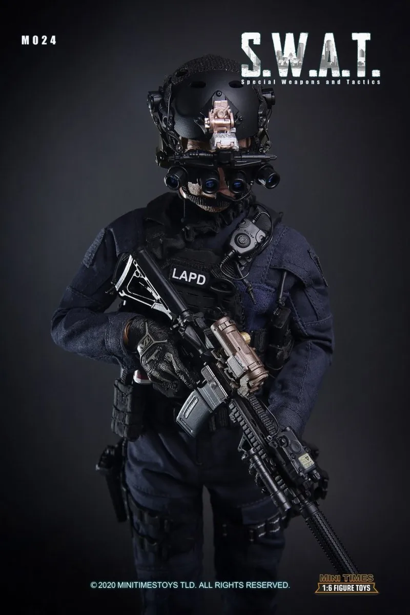 S.W.A.T ver 2.0 アクションフィギュア 1/6 Mini Times Toys M024 SWAT 2.0 LAPD Male Soldier Figure Special