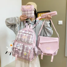 Schoolbag for primary school students, female Korean Edition, versatile backpack for high school students