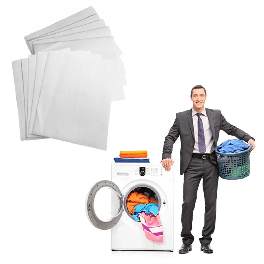 Dyeing cloth Washing Machine Use Mixed Dyeing Proof Color Absorption Sheet Anti dyed Cloth Laundry Papers Color Grabber Cloth