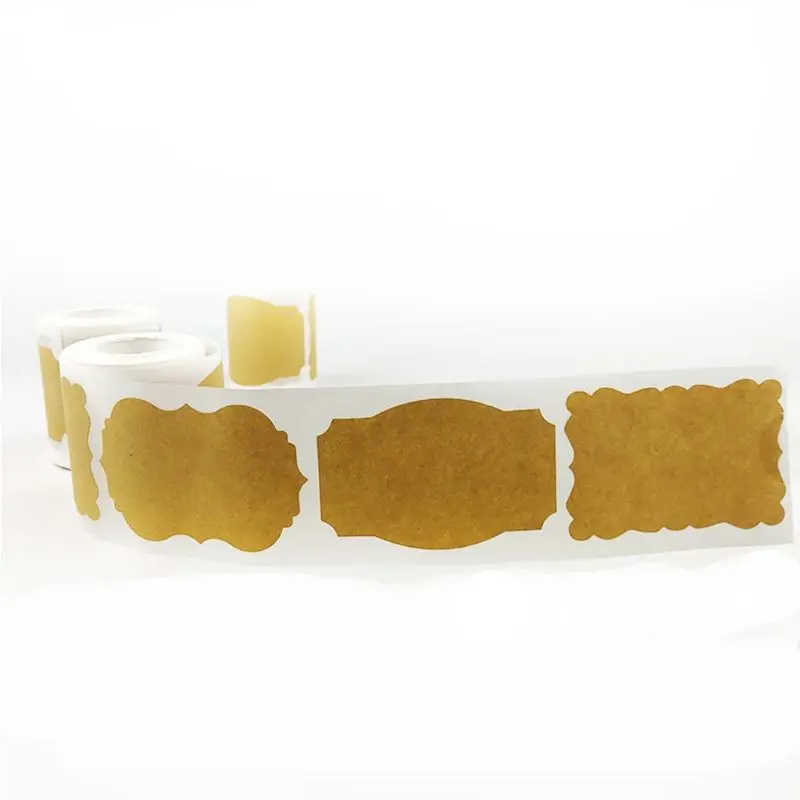700 Étiquettes Adhésives Papier Kraft - Autocollants Bocaux Confiture Cadeaux Bricolage