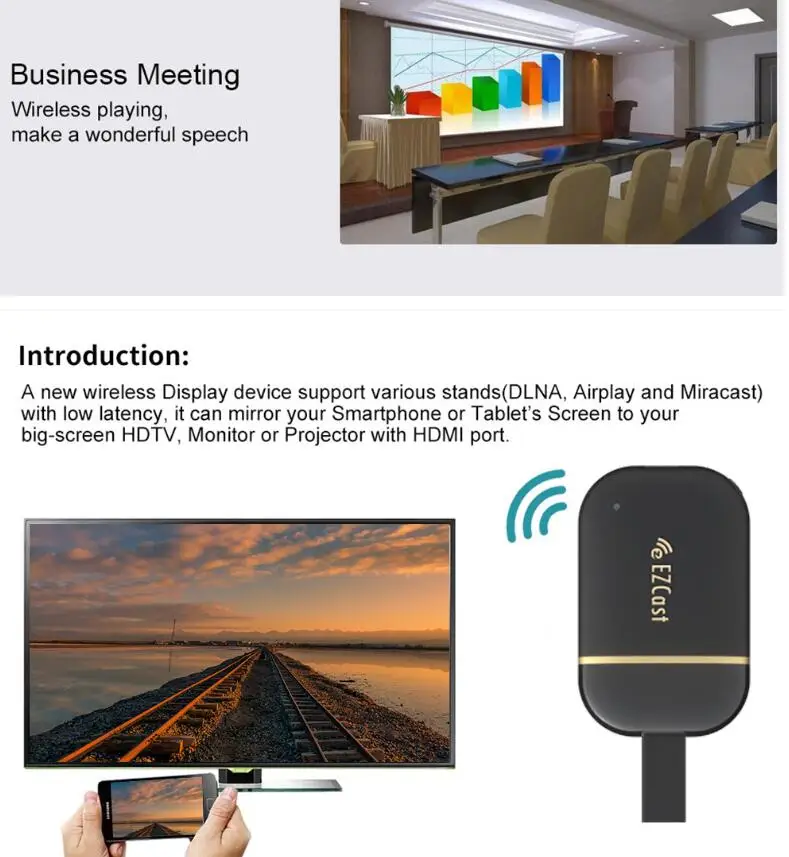 Беспроводной HDMI wifi Дисплей приемник HDTV ключ 5G 2,4G зеркальный экран 4K 1080P Miracast Android tv stick Airplay медиа стримеры