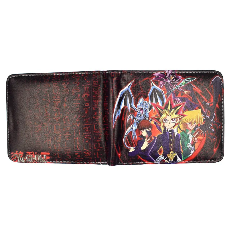 Мультфильм Yu Gi Oh короткий кошелек Высокое качество PU мужской кошелек мальчик кошельки для монет - Цвет: cp1981704