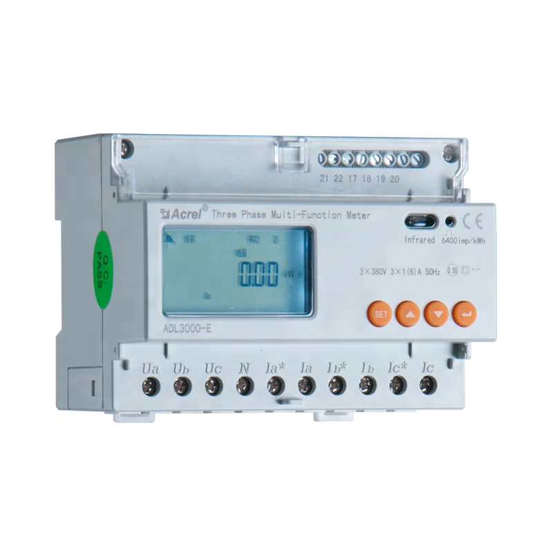 

5(100)A 3x230/400V 50Hz 3-Phase 4-Wire multifunction energy meter with ct connection