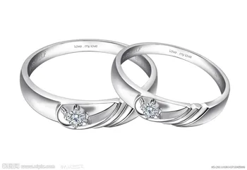 

SBR007 Bridal Rings For Women Sterling 925 Silver Wedding Engagement Ring Cubic Zirconia Round Stone Jewelry