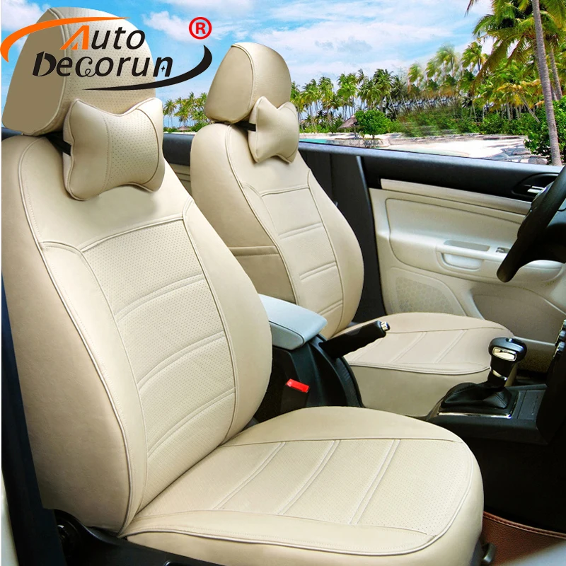 AutoDecorun Custom fit cover car seats PU leather for mercedes benz