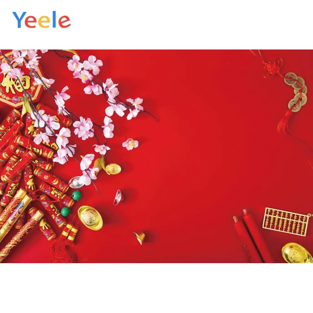 

Yeele New Year firecracker Spring Festival Red Party Decoration Photographic Backgrounds Photography Backdrops For Photo Studio