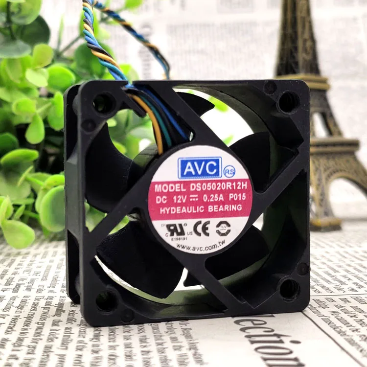 Новинка 5 см 5020 DS05020R12H 12V 0.25A 4 wiresPWM защиты электродвигателя Вентилятор охлаждения |