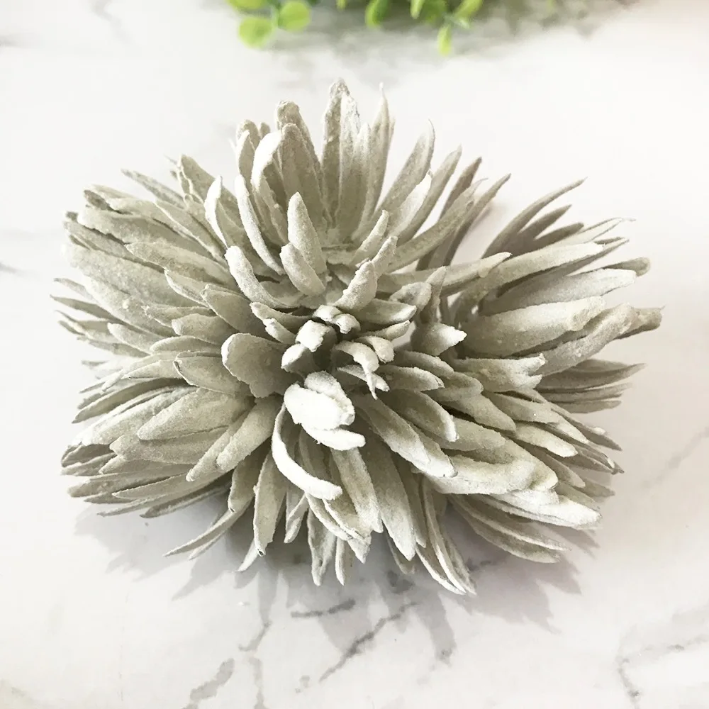 3/6/10 Stück DIY Scrapbooking Weihnachtsgirlande Künstliche Pflanzen Pompon Künstliche Blumen für Heimdekoration Handgemachte Grünpflanzen – Detail 31