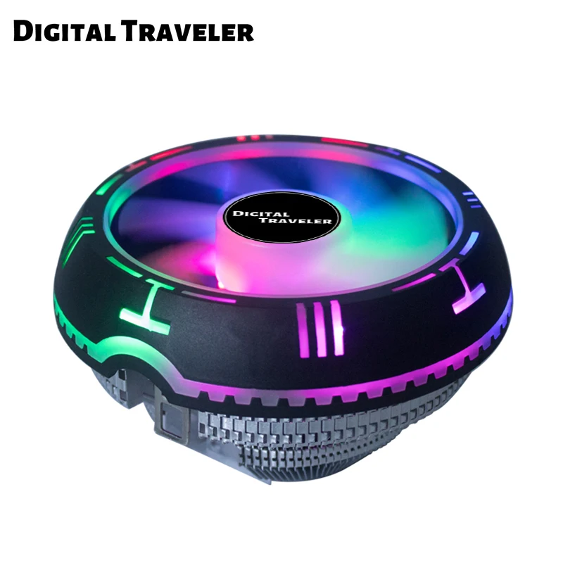 

UF-1 Aluminum CPU Cooler Radiator 3 Pin Heat Sink Silent PC CPU Cooling Cooler Heatsink for LGA 1366/1156/1155/1150 AM4/AM3
