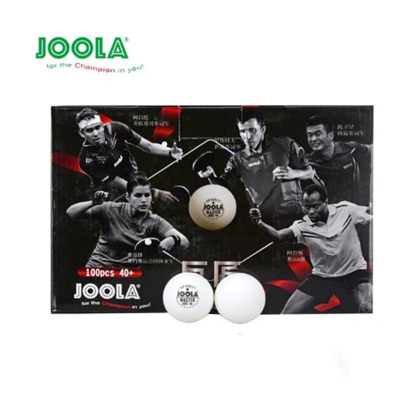 Joola Great master ABS 40+ шарики для настольного тенниса, 100 шт., новые пластиковые шарики для пинг-понга, для тренировок - Цвет: Joola 1star 100pcs