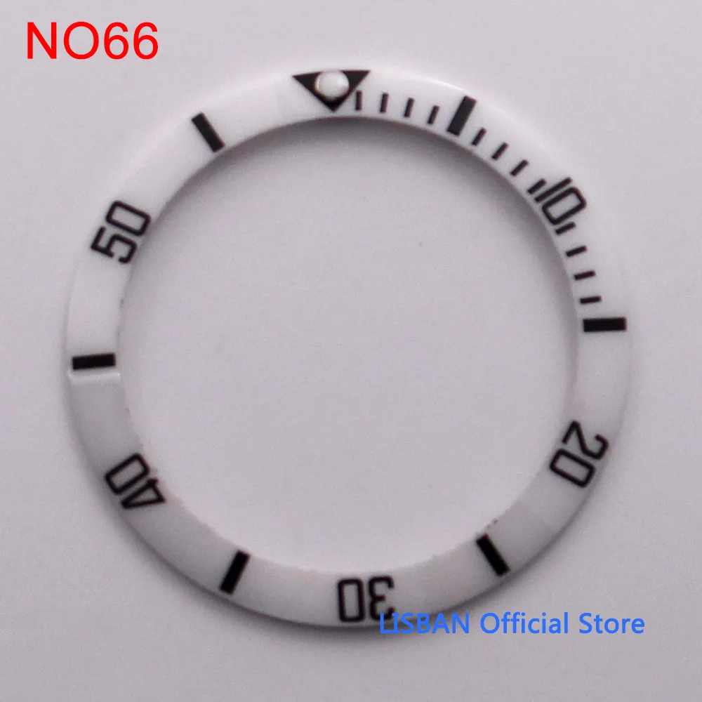 Premium Ceramic Bezel Insert for Watch Cases - 38mm Outer Diameter