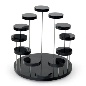 

12 Tray Jewelry Display Stand Clear Acrylic Organizer Ring Earring Bracelet Necklace Show Holder Rack Shelf Tool FEA889