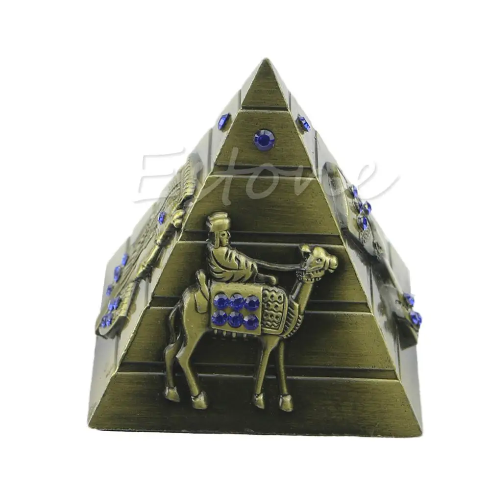 

Egyptian Pharaoh Decorative Pharaoh Avatar Camel Metal Pyramids Ornament Antique
