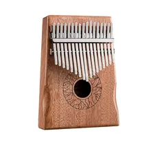 

High Quality Handguard Wood Mahogany Kalimba 17 Keys Thumb Piano With Bag Added Sustain And Vibrato Better Speed And Clearly