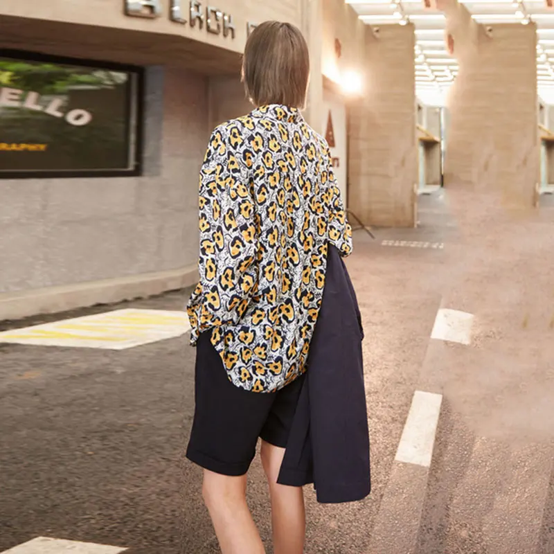 [EAM] Women Yellow Split Joint Temperament