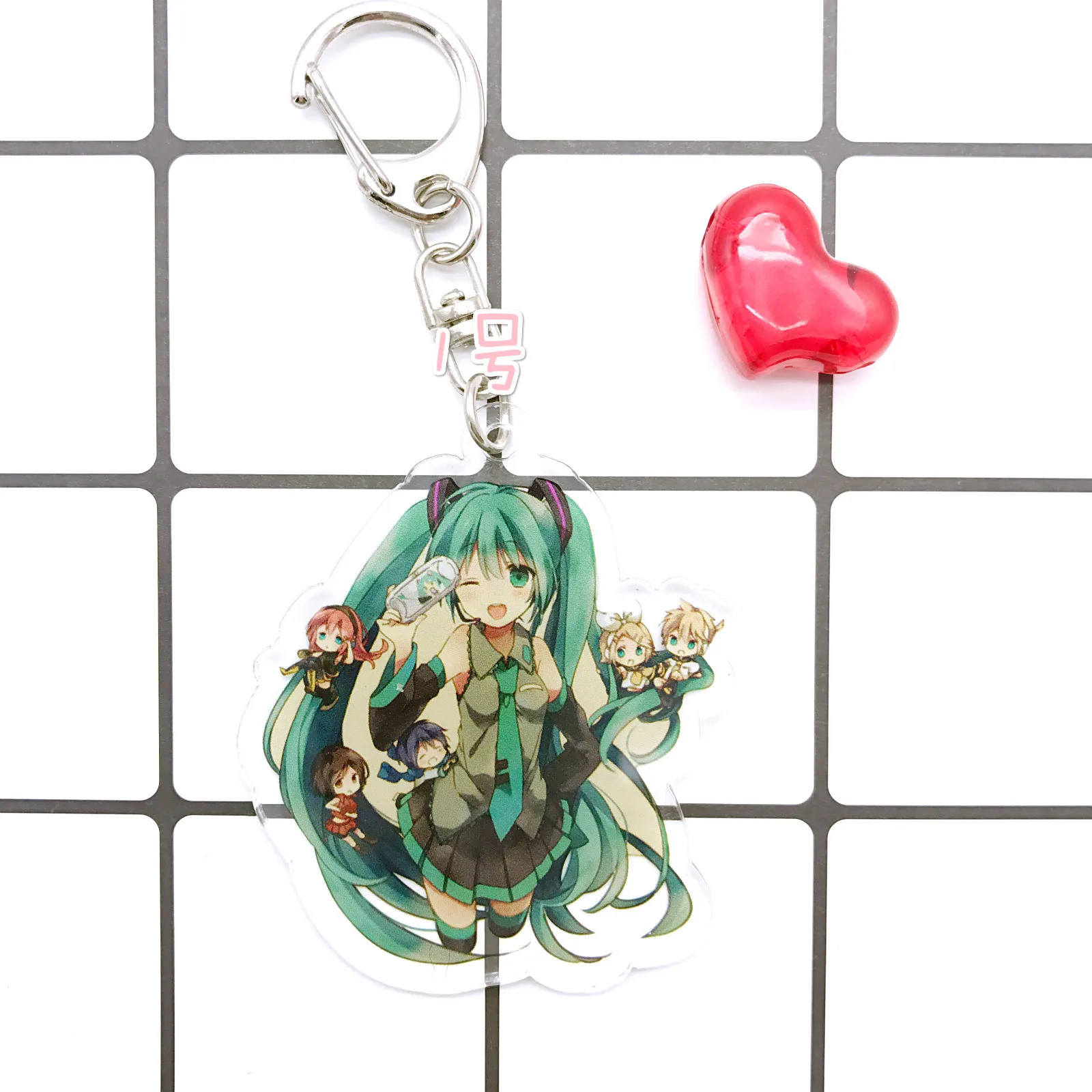 Аниме брелок двухсторонний прозрачный акриловый кулон Hatsune Miku сопутствующие продукты поколение жировых комиксов выставка Hot S