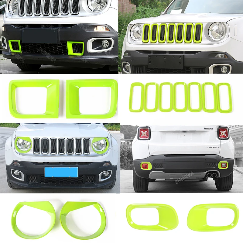 SHINEKA автомобиля Стикеры для Jeep Renegade светильник с принтом в виде зеленой машинки аксессуары наружная Декаль Стикеры для Jeep Renegade