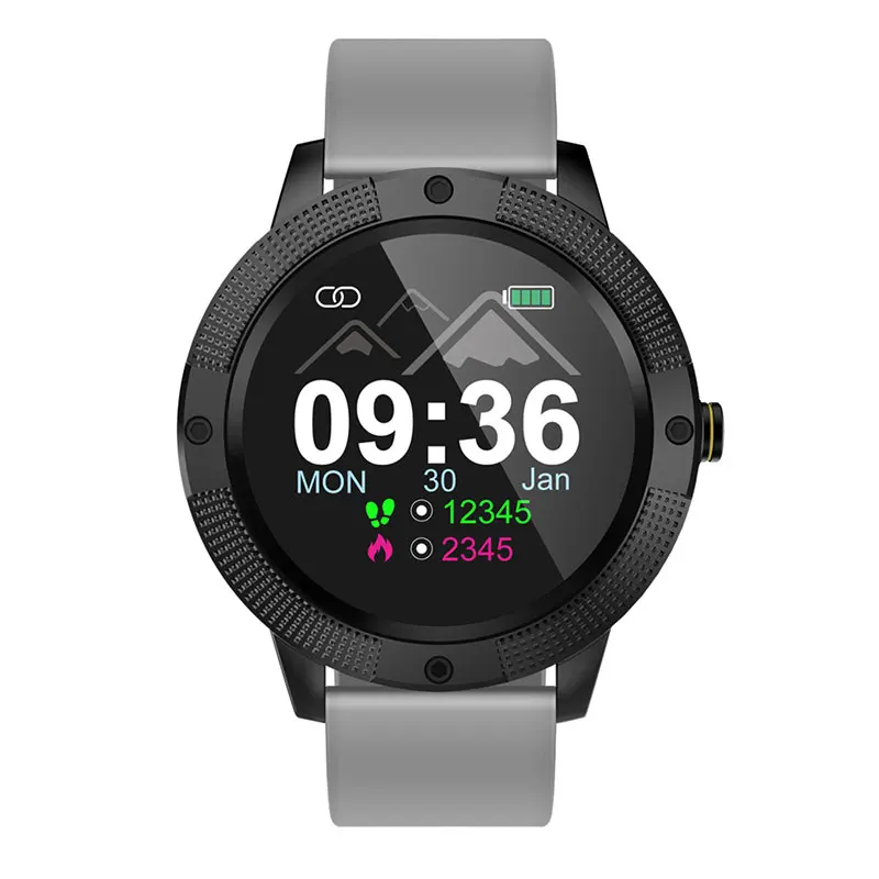 silicone gray Новые спортивные Смарт-часы для детей, Смарт-часы на android, браслет IOS, часы для девочек, детские Смарт-часы, детский мульти-спортивный режим, пульс - Цвет: silicone gray