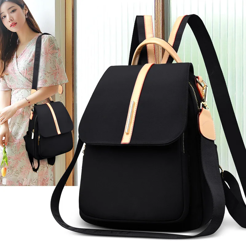 Women Backpack Mochilas-Mujer Waterproof Rucksack School-Bags Teenagers Girls Anti-Theft