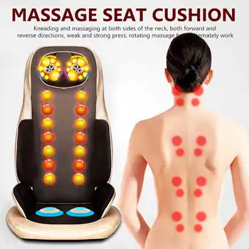 

2 Modes Chair-Neck Back Massager with Heat, Rolling Kneading for Back Pain Relief Massage Seat Cushion