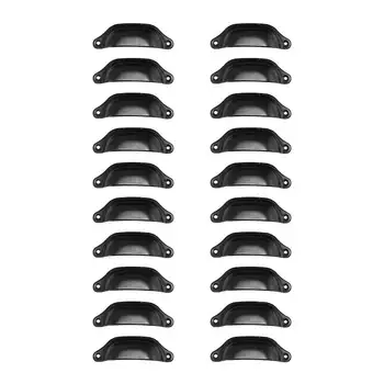 

20Pcs Kitchen Drawer Cabinet Door Handle Furniture Knobs Hardware Cupboard Antique Metal Shell Pull Handles