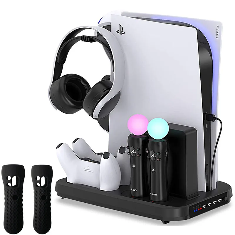 Вертикальная подставка для зарядки PS5 подставка-держатель вентилятора