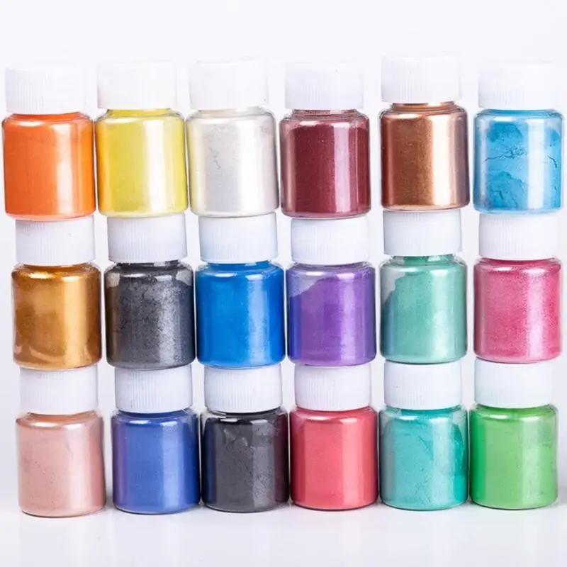 

20 Color Pearl Powder Pigment DIY Crafts Jewelry Crystal Epoxy Filler Material Slime Mud Colorant
