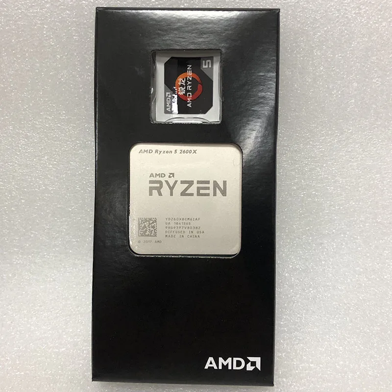 Процессор AMD Ryzen 5 2600X R5 2600X3,6 GHz шестиядерный ЦП с двенадцатью потоками L2 = 3M L3 = 16M 95W YD260XBCM6IAF Socket AM4