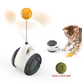 

Rotatable Cat Toy With Catnip Ball Interactive Irregular Rotating Funny Cat Toys For Pets Kitty Kitten Scratching Pet Products