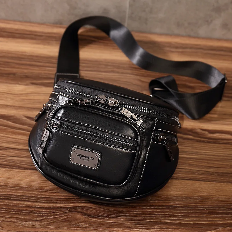

High Quality Oil Wax Multi Pocket Practical Women's Bag Mini Retro Designer Brand Fashionable Women's Bag Cross Body