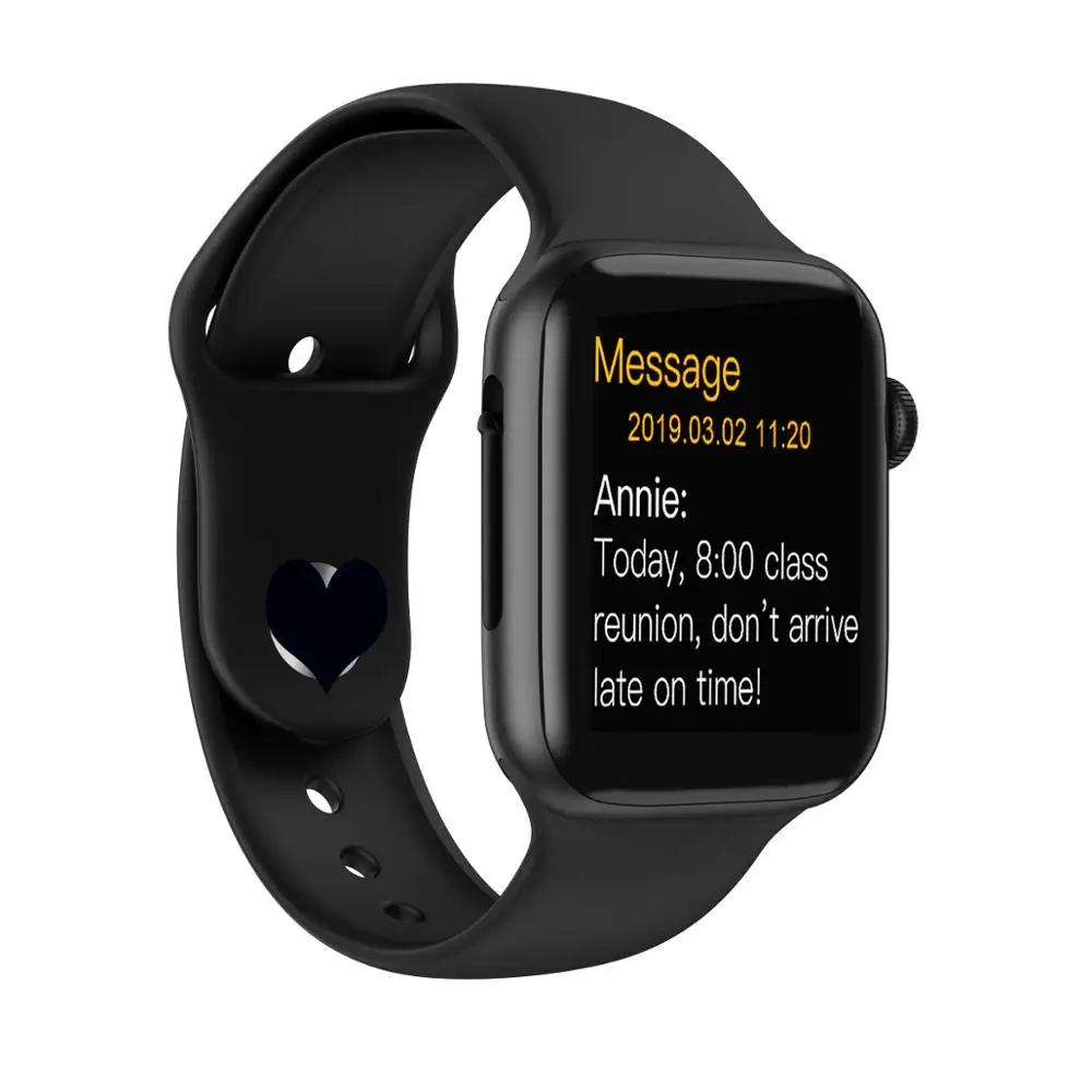 MTK2502D Смарт часы Поддержка Bluetooth Вызов сообщение ECG сердечного ритма Смарт часы для мужчин Smartwatch женщин 4 для Apple Android телефон - Цвет: Черный