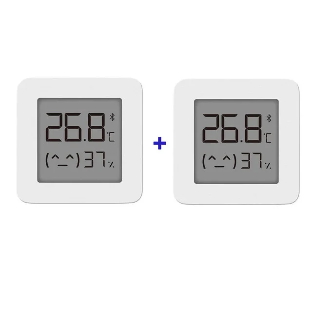 xiaomi Mijia Bluetooth термометр 2 беспроводной умный электрический цифровой гигрометр термометр 1 шт. работает с приложением Mijia - Цвет: 2 pcs