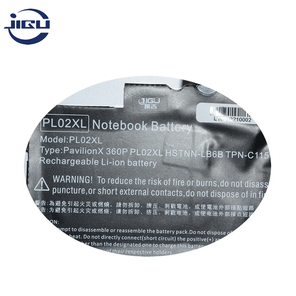 JIGU Аккумулятор для ноутбука HSTNN-LB6B PL02029XL PL02XL TPN-C115 для hp для павильонов 11 X360 Серии