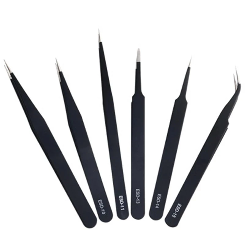 ESD Anti-static Tweezers 1 PCS Industrial Precision