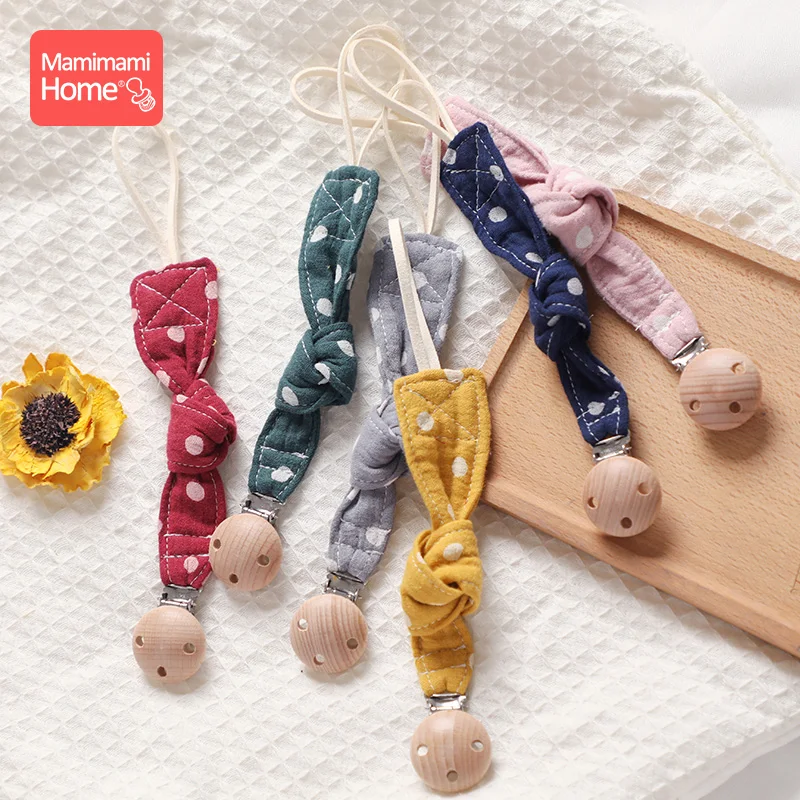 3 шт./компл. детские нагрудники в горошек одежда бандана соски с цепочкой для