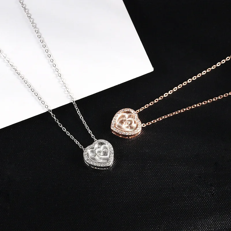 

Phantom Heart Memory Necklace Douyin Celebrity Style Pendant Japanese Korean Fine Silver S925 Fantasy Heart Love Heart Choker