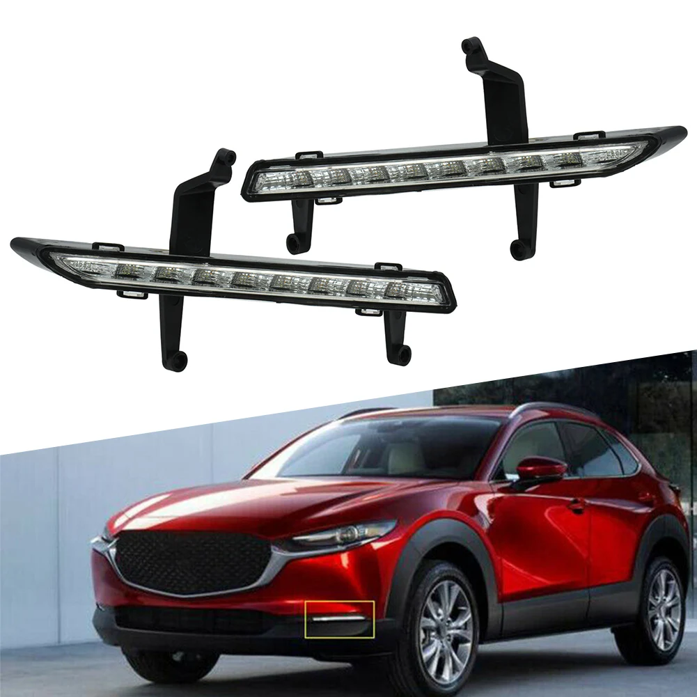 1Pair LED DRL For Mazda CX 30 CX30 2020 2021 Car Front Bumper Turn 1pair-led-drl-for-mazda-cx-30-cx30-2020-2021-car-front-bumper-turn