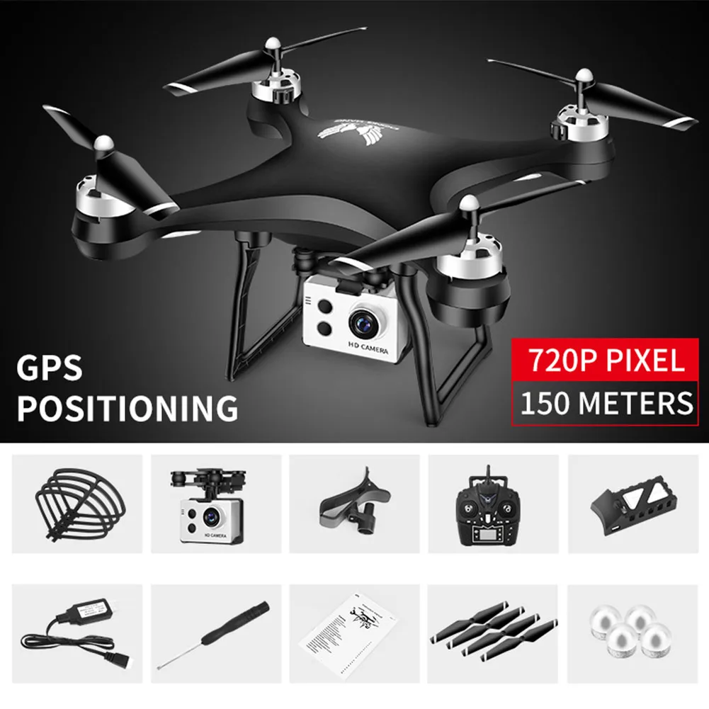 

Drone Electric Camera Quadcopter App Map Pointing Toys Battery Powered Automatic Return Plastic Dual GPS RC Helicopter Outdoor